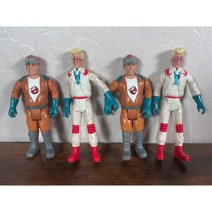 Vintage 1987 Ghostbusters Action Figure Lot Egon Spengler Peter Venkman Kenner